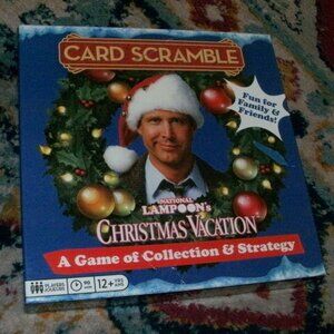 Card Scramble Family Board Game National Lampoon's Christmas Vacation ~ COMPLETE